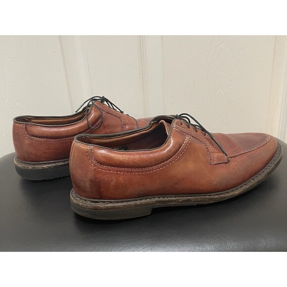 Mens Allen Edmonds Oxford Shoes Wilbert 10 D Made in USA Brown Leather - Picture 4 of 10